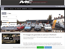 Tablet Screenshot of mcgarages.co.uk